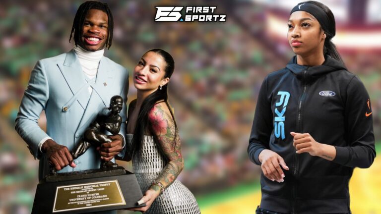 WNBA-superstar-Angel-Reese-Travis-Hunter-and-his-fiancee-Leanna-Lenee-after-his-Heisman-Trophy-win